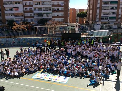 Cuatro colegios participan en los primeros Juegos Cooperativos de Málaga